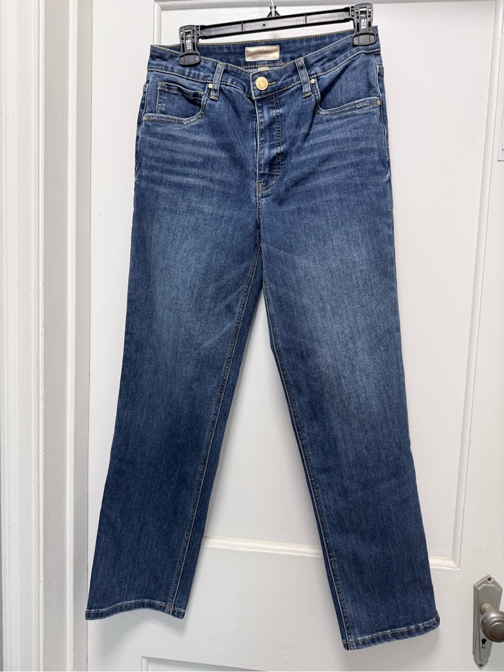 Kut from the Kloth Straight-Leg Jeans in Deep Blue Wash